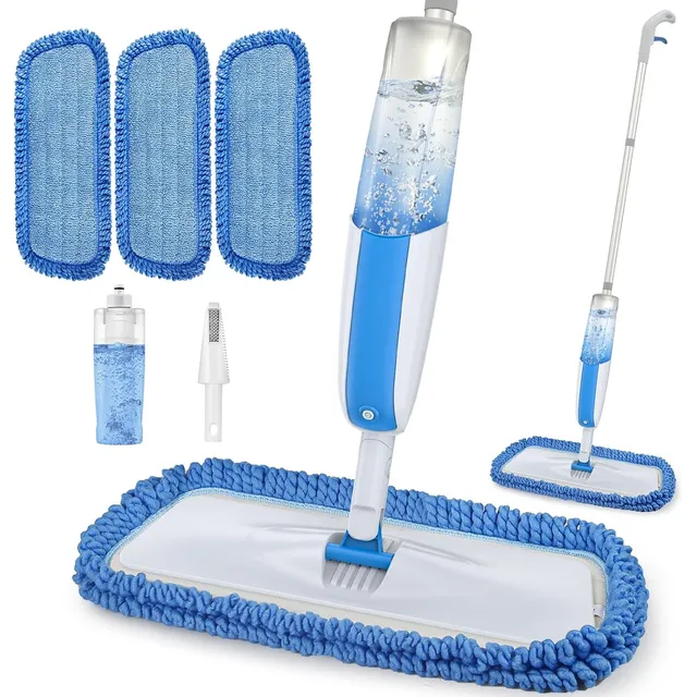 MANGOTIME Spray Mop 410 ml – White & Blue